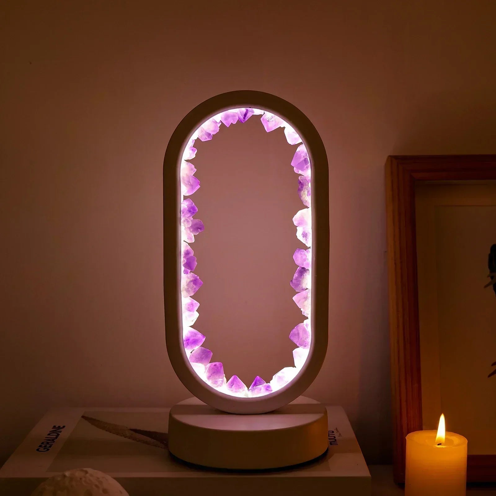 LavenderGlow - Amethyst Lighting for a Serene and Elegant Mood