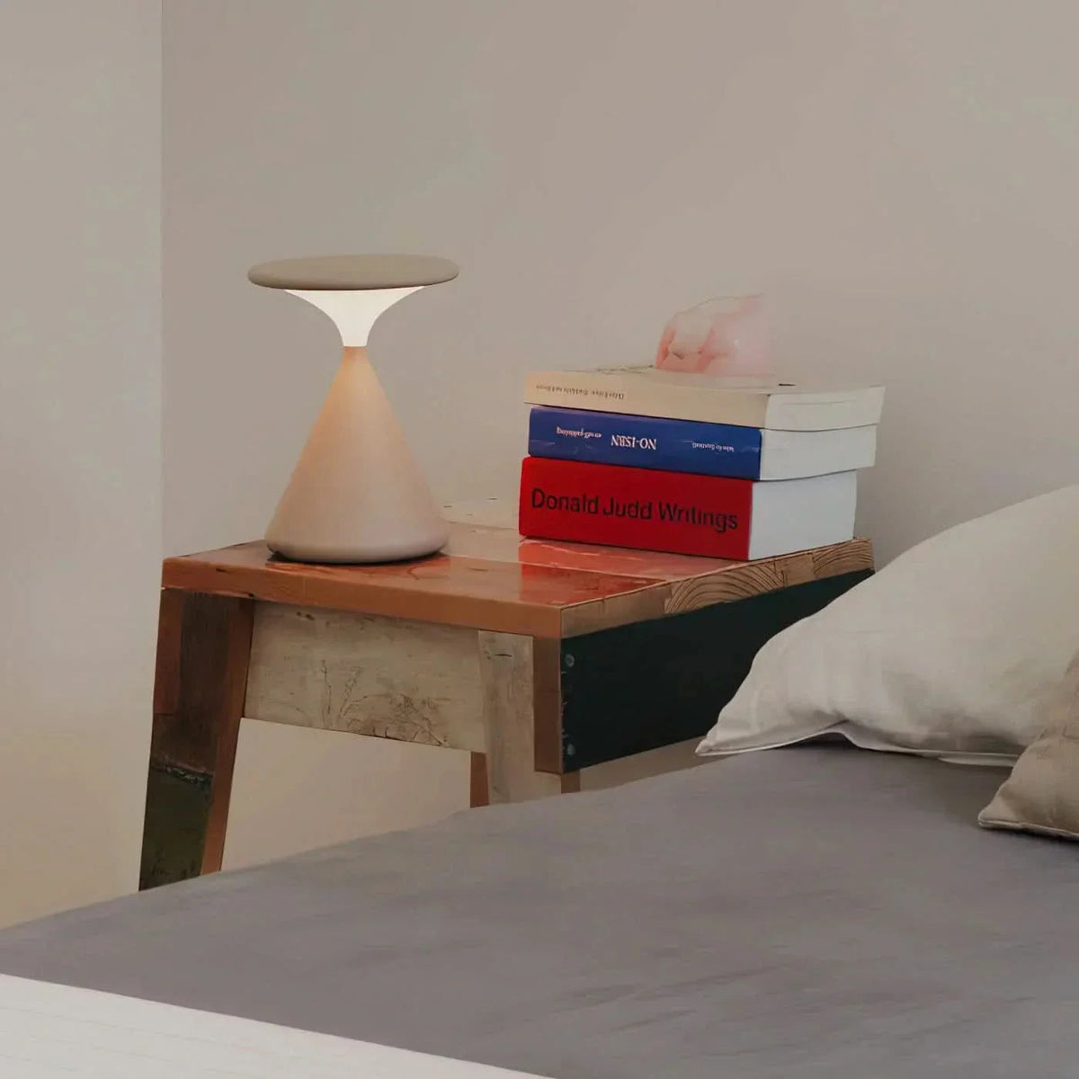 Hourglass Cordless LED Table Lamp with Touch Dimmer