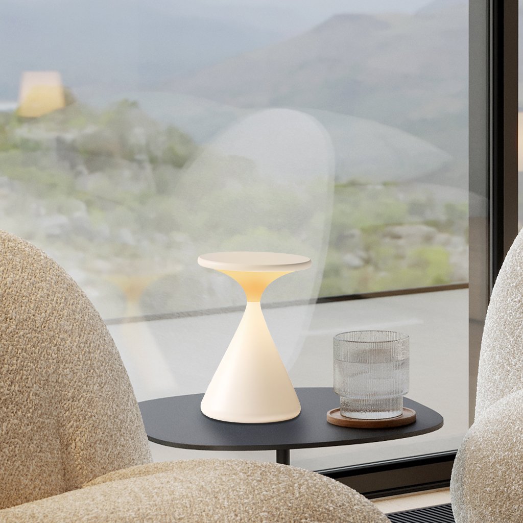 Aeron Hourglass Battery Table Lamp | Dimmable LED Table Lamp Without Cable