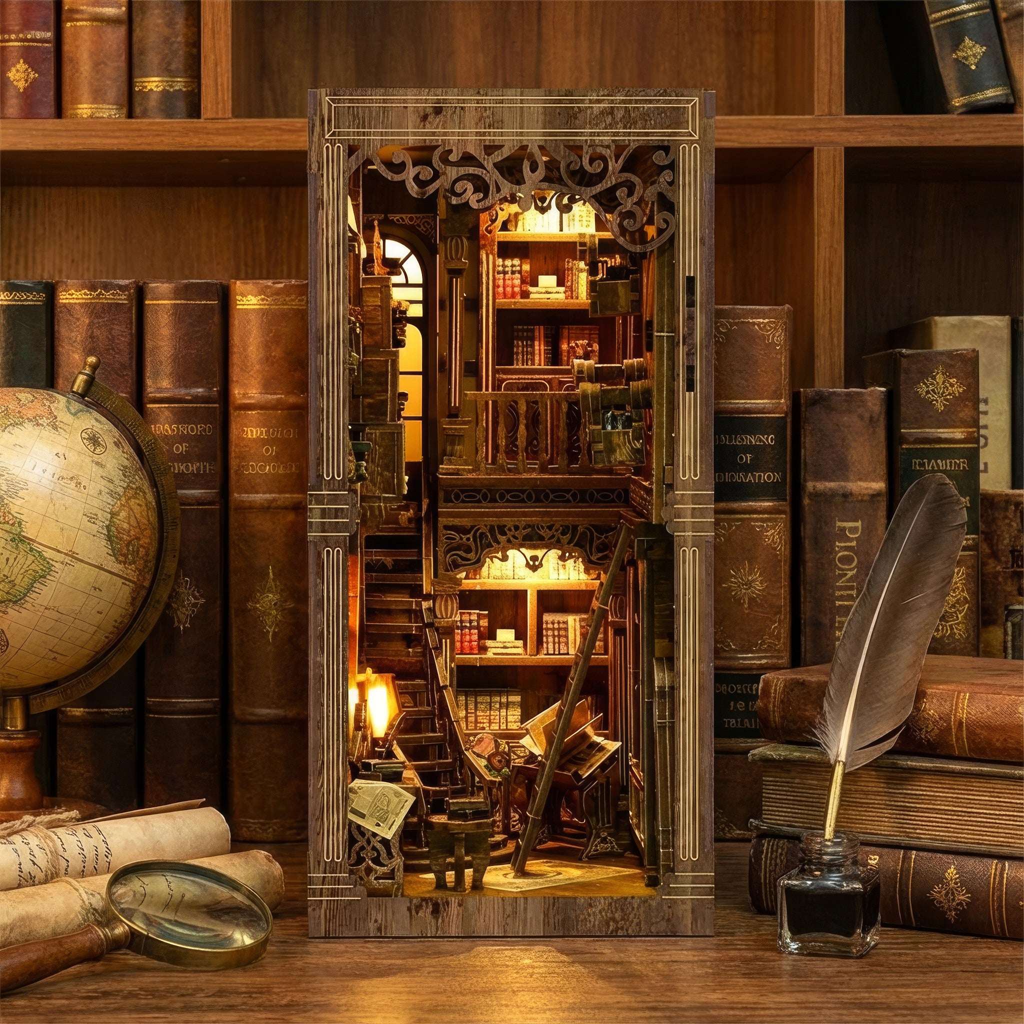 Ancient Book Collection Room DIY Book Nook Kit