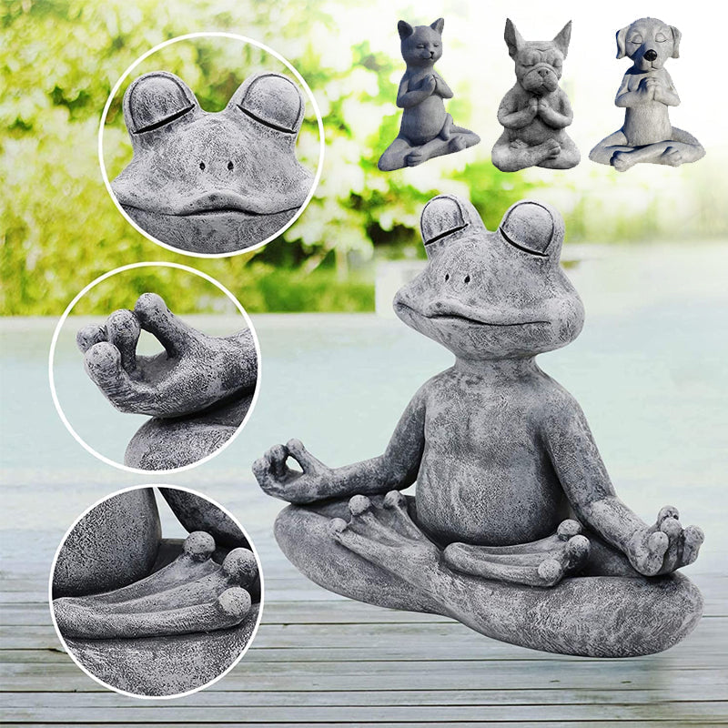 Resin ornament for animal meditation