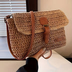 Annalise Bag – Vintage Style Woven Straw Shoulder Bag for Summer