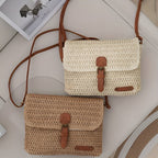 Annalise Bag – Vintage Style Woven Straw Shoulder Bag for Summer
