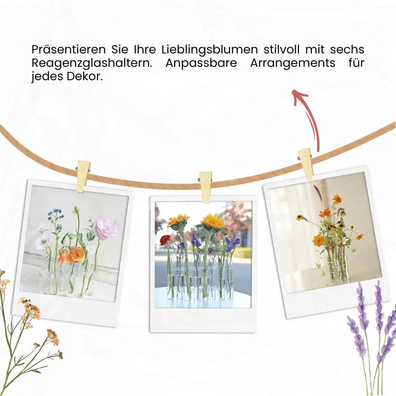 Customizable Glass Flower Vase with Hinge – elegant & versatile