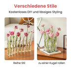 Customizable Glass Flower Vase with Hinge – elegant & versatile