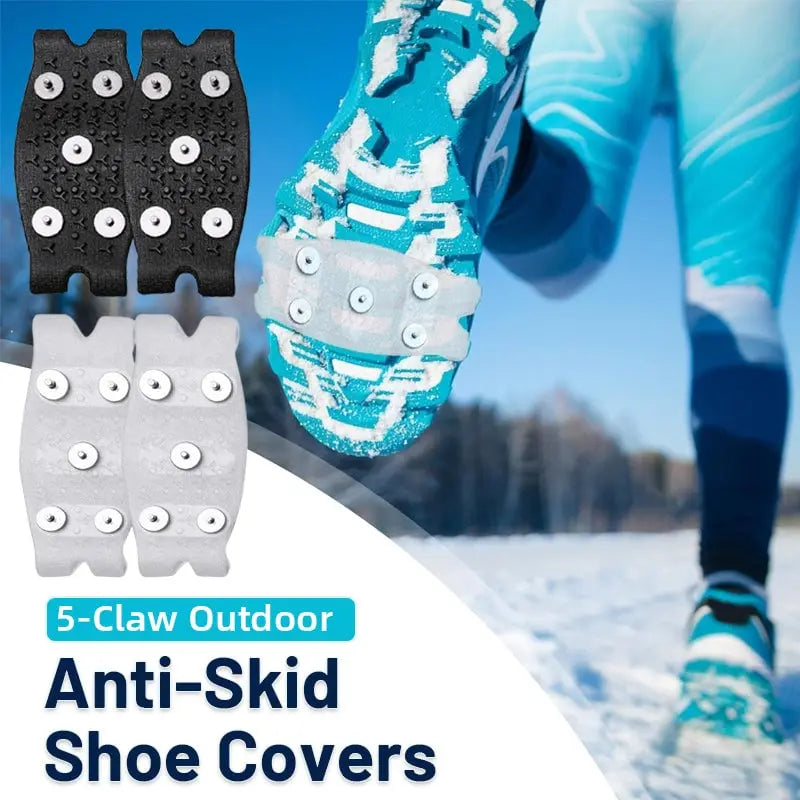 Anti-slip shoe covers with spikes for children and adults