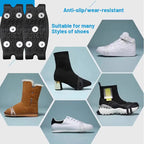 Anti-slip shoe covers with spikes for children and adults