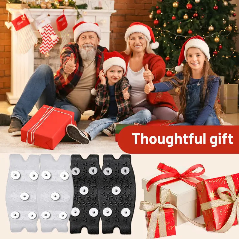 Anti-slip shoe covers with spikes for children and adults