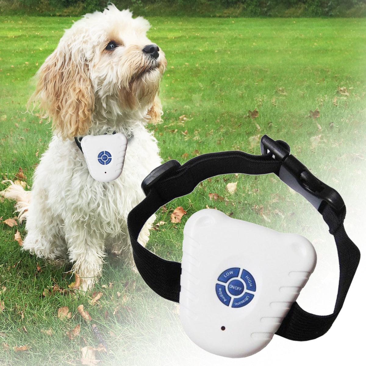 Ultrasonic Anti-Bark Collar – Without Shocks, 25-50 cm