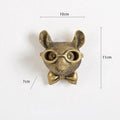 Antique Bronze Resin Animal Pendant Golden Deer Head Wall Storage Hook Background Wall Accessories Decorative Figures