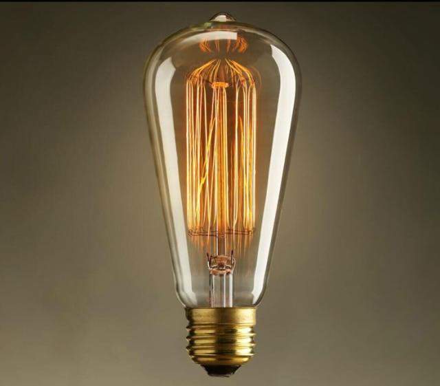 Antique wood country house style wall lamp