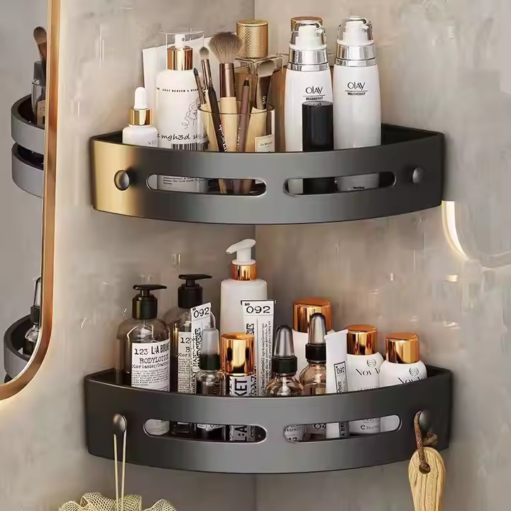 AquaLock Shower Shelf | Shower Tray No Drilling Transparent