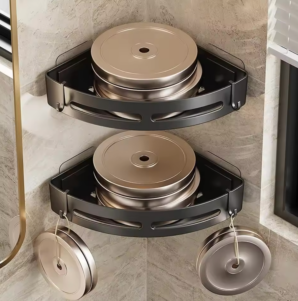 AquaLock Shower Shelf | Shower Tray No Drilling Transparent
