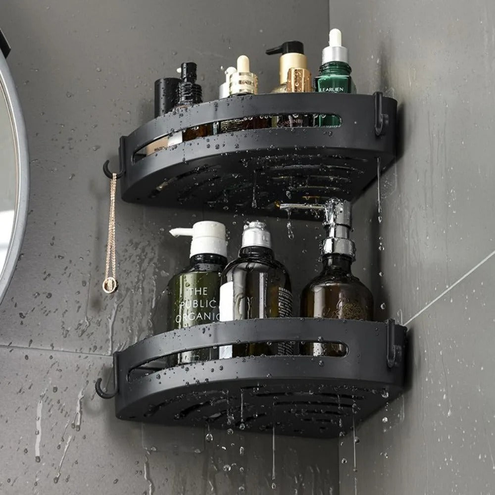 AquaLock Shower Shelf | Shower Tray No Drilling Transparent