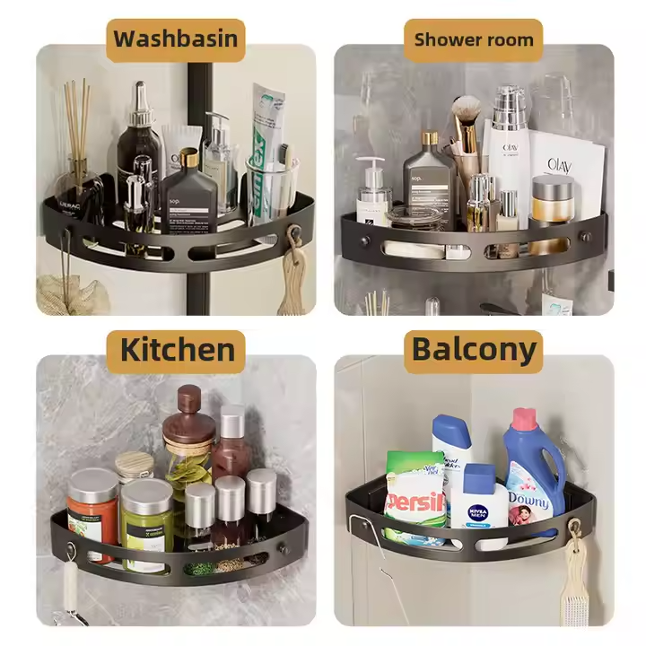 AquaLock Shower Shelf | Shower Tray No Drilling Transparent
