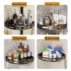 AquaLock Shower Shelf | Shower Tray No Drilling Transparent