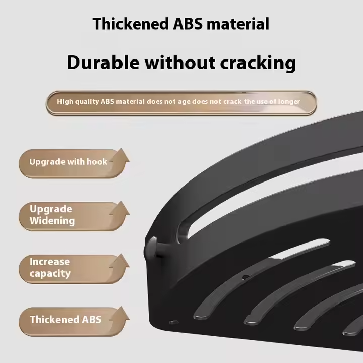 AquaLock Shower Shelf | Shower Tray No Drilling Transparent