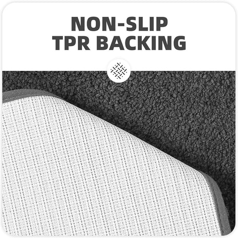 AquaLuxe | Bathroom rug plush 50 x 80 cm non-slip