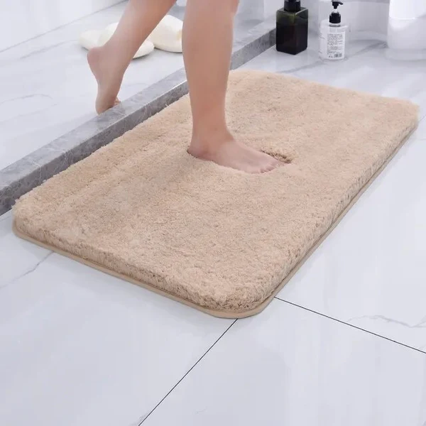 AquaLuxe | Bathroom rug plush 50 x 80 cm non-slip