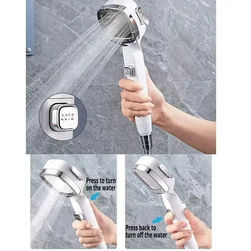 AquaPulse | High-Pressure Shower Head with Adjustable Spray Modes