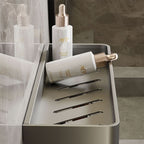 Elegant Wall Shelf for Stylish Bathroom Organization without Drilling