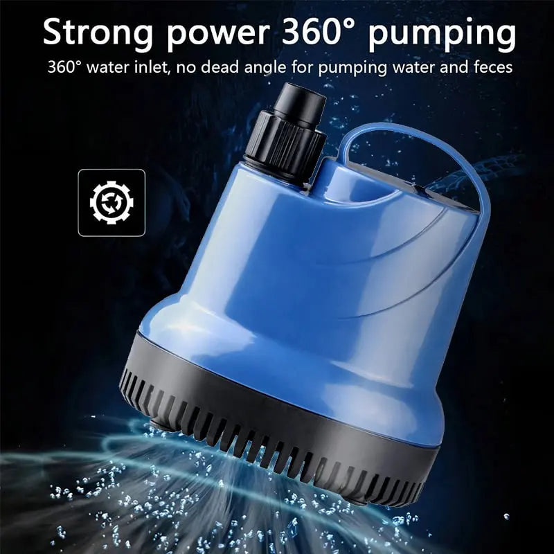 Aquarium water pump — Whisper-quiet cleaning with strong water flow