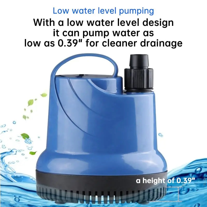 Aquarium water pump — Whisper-quiet cleaning with strong water flow