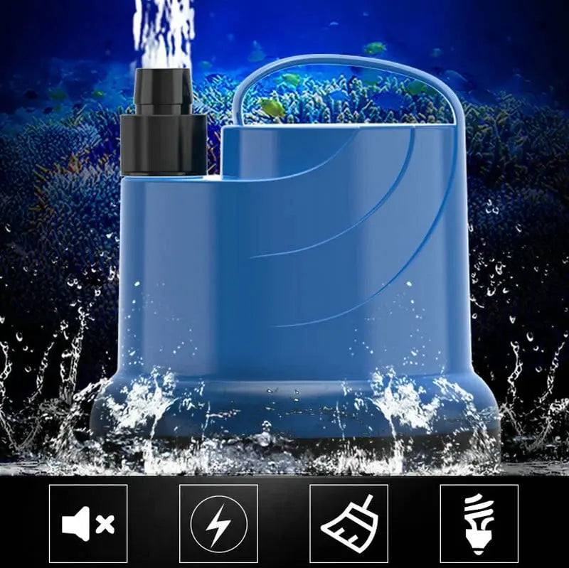 Aquarium water pump — Whisper-quiet cleaning with strong water flow