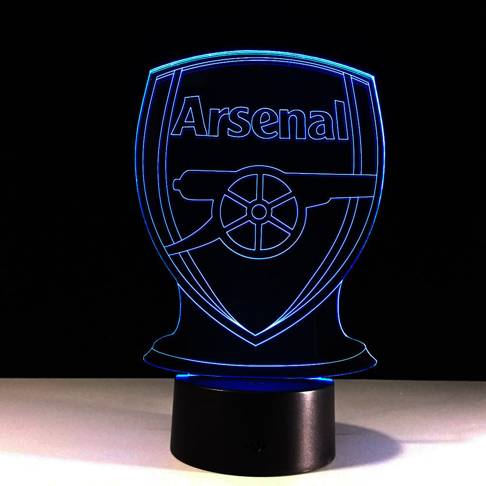 Football Arsenal 3D Optical Illusion Lamp