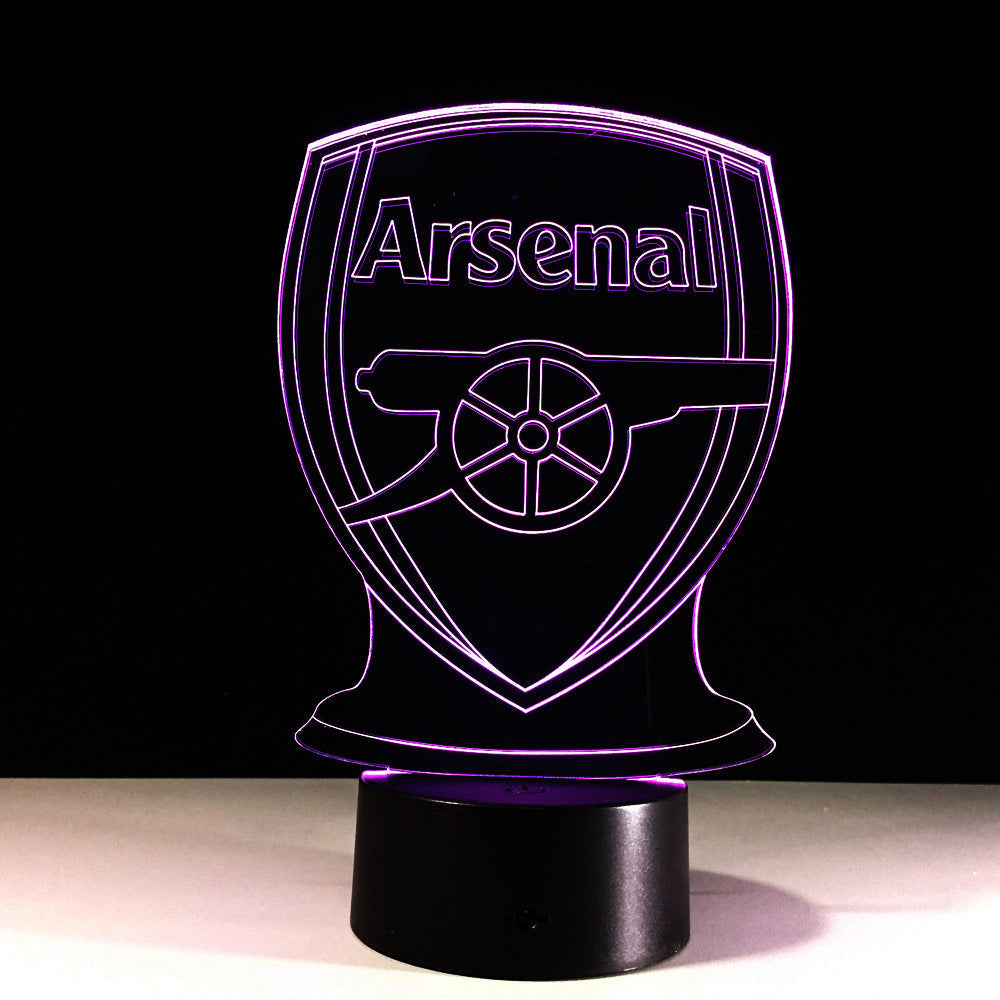 Football Arsenal 3D Optical Illusion Lamp