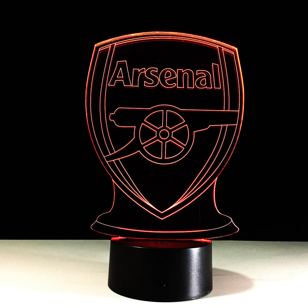 Football Arsenal 3D Optical Illusion Lamp
