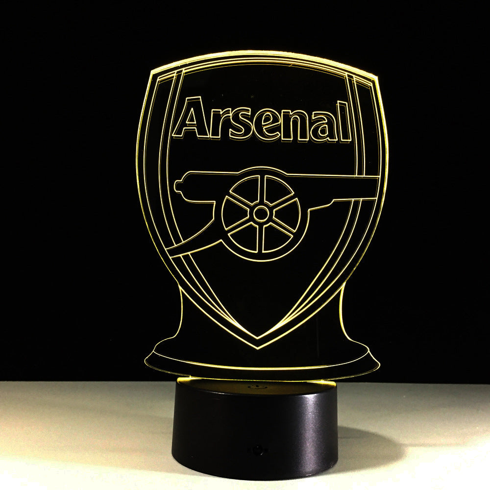 Football Arsenal 3D Optical Illusion Lamp