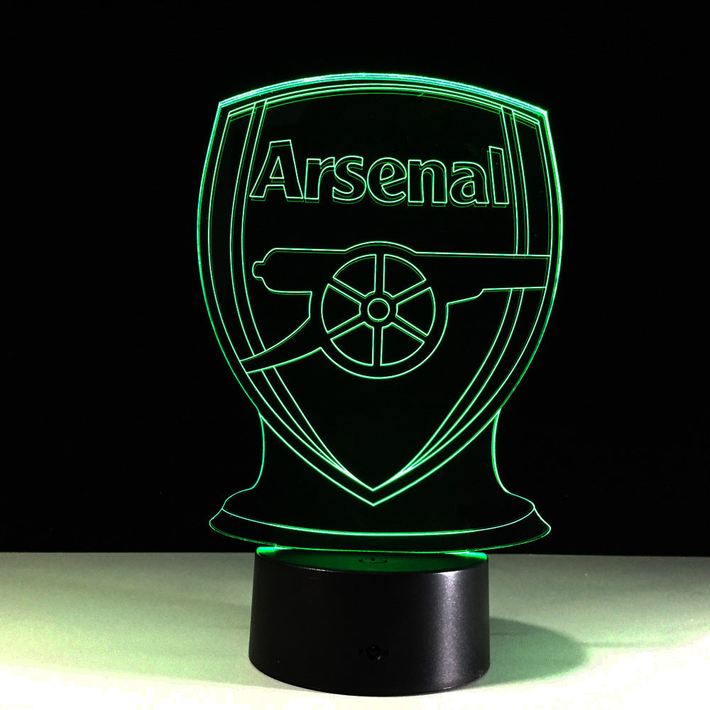 Football Arsenal 3D Optical Illusion Lamp