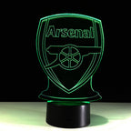 Football Arsenal 3D Optical Illusion Lamp
