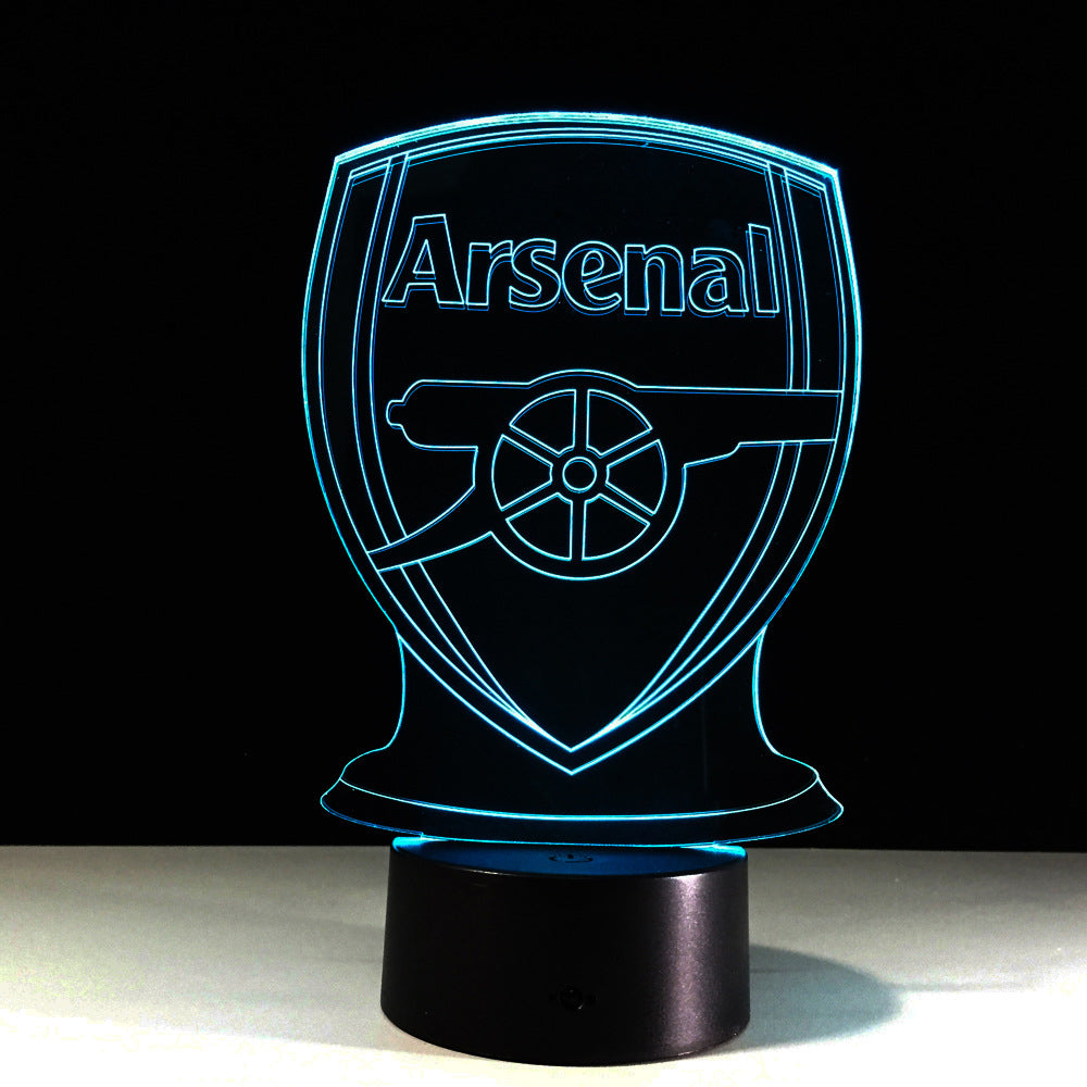 Football Arsenal 3D Optical Illusion Lamp