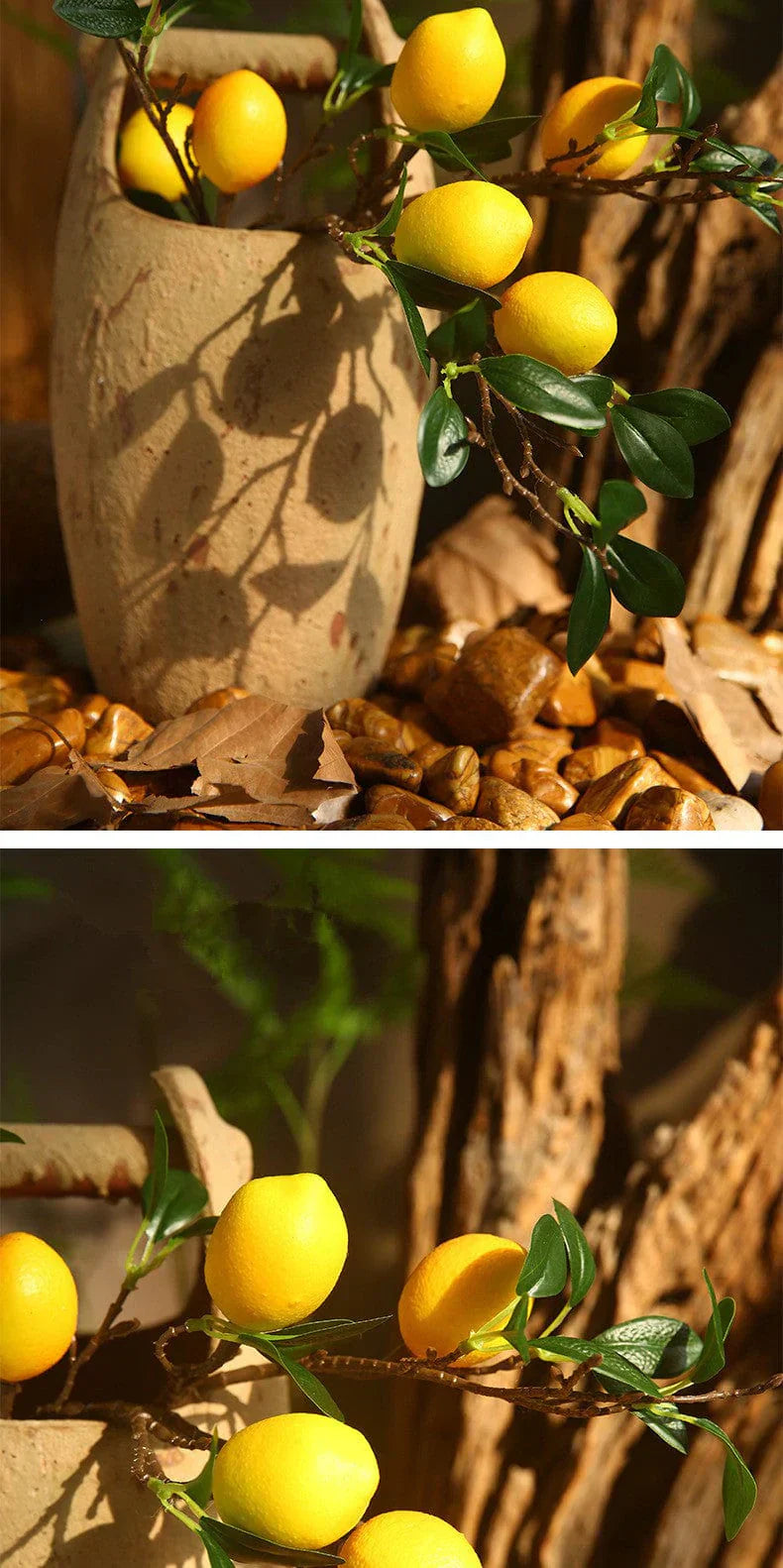 Artificial Lemon Branch