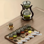 Artisan Magnetic Glass Teapot Set with Infuser – Elegant Drip-Free Glass Teapot for Loose Leaf Tea