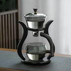 Artisan Magnetic Glass Teapot Set with Infuser – Elegant Drip-Free Glass Teapot for Loose Leaf Tea