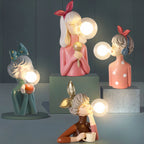 Artisan Sisters Table Lamp | Handcrafted Nightstand Lamp