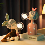 Artisan Sisters Table Lamp | Handcrafted Nightstand Lamp