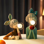 Artisan Sisters Table Lamp | Handcrafted Nightstand Lamp