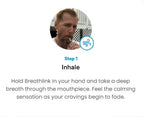 Breathing chain made of stainless steel – For quitting smoking & stress relief