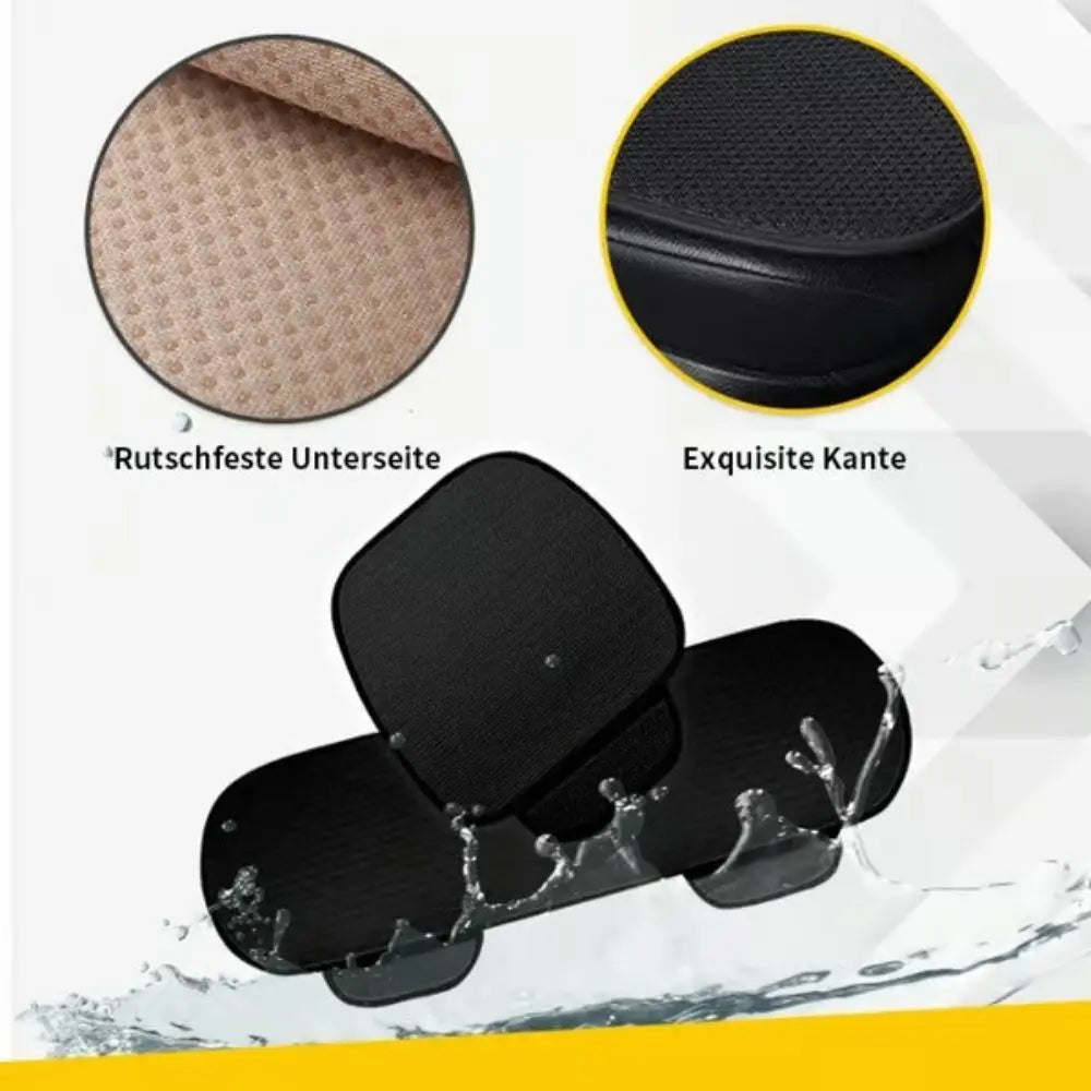 Breathable car seat covers made of ice silk with non-slip back