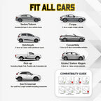 Breathable & Non-Slip Cotton Car Seat Cover Complete Set - Universal Fit