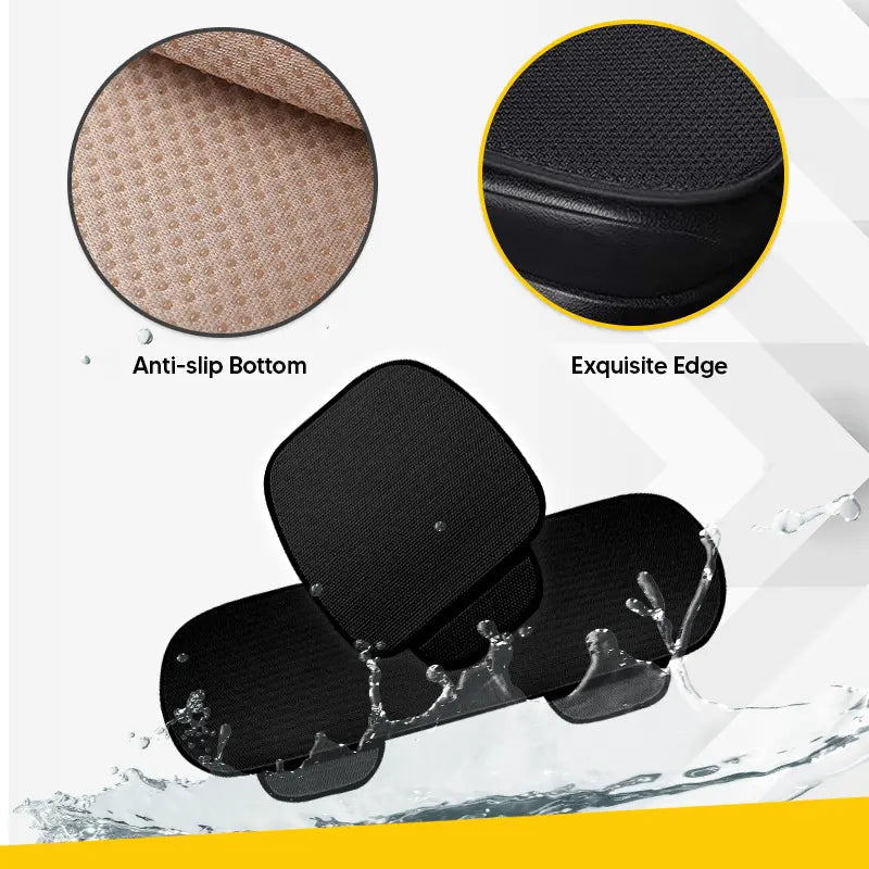 Breathable & Non-Slip Cotton Car Seat Cover Complete Set - Universal Fit