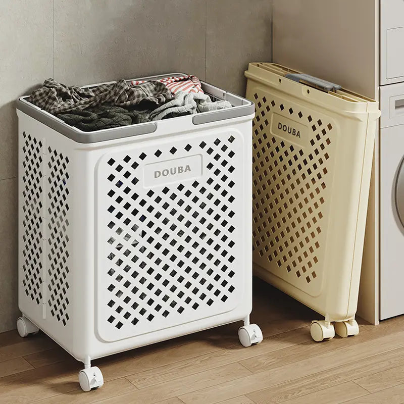 Collapsible Laundry Basket with Wheels | Foldable Laundry Basket 30L 45L 54L
