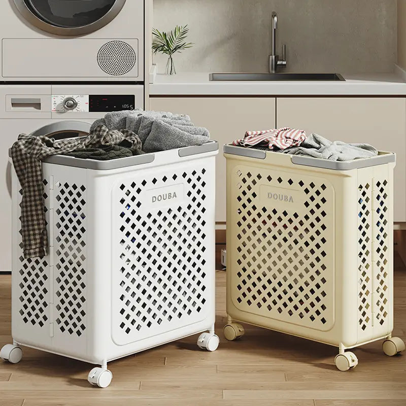 Collapsible Laundry Basket with Wheels | Foldable Laundry Basket 30L 45L 54L