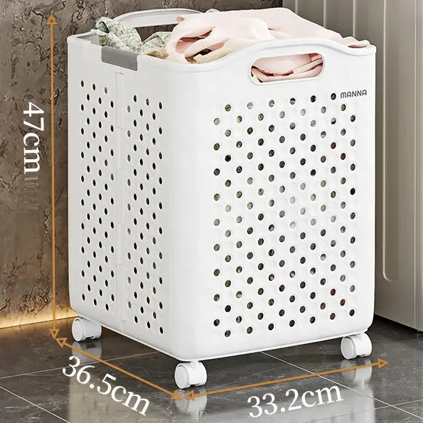 Collapsible Laundry Basket with Wheels | Foldable Laundry Basket 30L 45L 54L