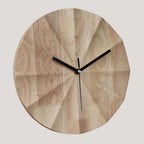 AuraClock | Wall Clock Modern 30 cm Wood Round Bamboo