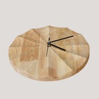 AuraClock | Wall Clock Modern 30 cm Wood Round Bamboo